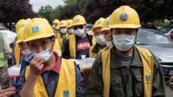 Kineski građevinski radnici koji su radili na izgradnji Kineskog kulturnog centra u Beogradu, maj 2020.