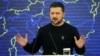 UKRAINE – Ukrainian President Volodymyr Zelenskyy addresses a media conference after the EU-Ukraine summit in Kyiv, February 3, 2023