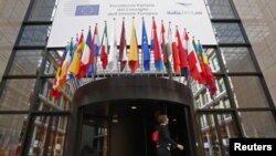Вхід до штаб-квартири Європейської ради в Брюсселі, архівне фото