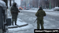 На улицах оккупированного Луганска, ноябрь 2017 года