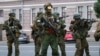 Бойовики угруповання «ПВК Вагнера» в центрі Ростова-на-Дону, 24 червня 2023 року