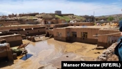 یکی از روستا های سیلاب‌زده در غور