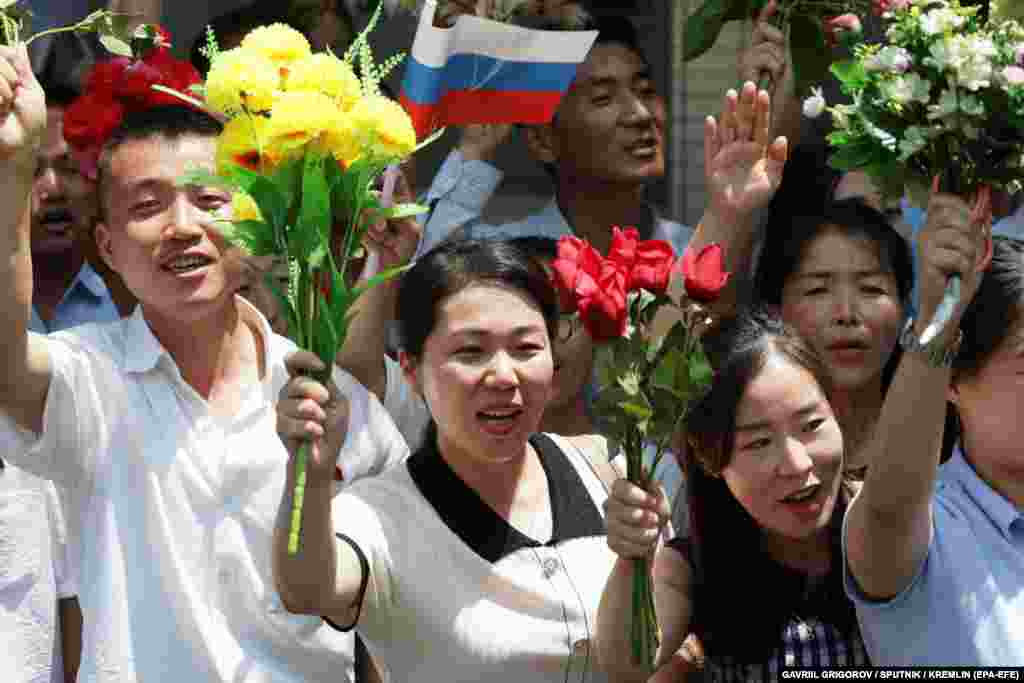 Kim has pledged his country&#39;s &quot;full support and solidarity to the Russian government, army, and people in carrying out the special military operation in Ukraine to protect sovereignty, security interests, and territorial integrity.&quot;&nbsp;