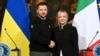 Президент України Володимир Зеленський з прем’єр-міністром Італії Джорджею Мелоні, травень 2023 року