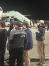 Во время беспорядков в аэропорту Махачкалы, 29 октября 2023 года