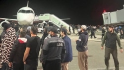 Во время беспорядков в аэропорту Махачкалы, 29 октября 2023 года