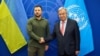 Президент України Володимир Зеленський із генеральним секретарем ООН Антоніу Ґутеррішем, Нью-Йорк, вересень 2023 року