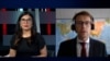 Peter Stano, lead spokesperson for the European Union’s Foreign Affairs and Security Policy, during an interview with RFE/RL Armenian Service correspondent Tatevik Lazarian 