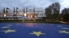 Zastava EU ispred Vijeća Evrope u Strazburu.