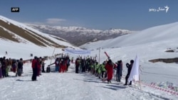 بامیانو کې پر واوره د ښویېدا یا سکي سیالۍ شوې دي