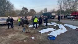 'Half The Village Was Destroyed': Horrific Scenes From Deadly Strike In Kharkiv
