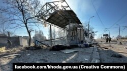 Наслідки обстрілу Херсону російськими військовими, березень 2023 року, ілюстративне фото