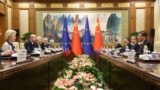 Перамовы паміж дэлегацыямі Эўразьвязу і Кітаю (архіўнае фота)