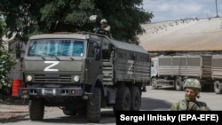 Російські окупаційні війська у Мелітополі. Червень 2022 року