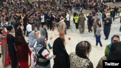 People celebrate Norouz in Sanandaj on March 20.