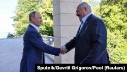 Володимир Путін і Олександр Лукашенко. Сочі, Росія, 26 вересня 2022 року