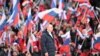 Ruski predsednik Vladimir Putin prisustvovao je 18. marta koncertu povodom obilježavanja osme godišnjice ruske aneksije Krima na stadionu Lužnjiki u Moskvi.