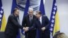 Bosnia-Herzegovina, Sarajevo, Osmorka', HDZ and SNSD signed a coalition agreement on the formation of government at the state level, December 15, 2022. 