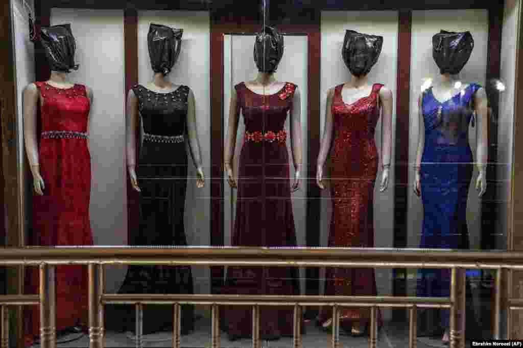 “When I see them, I feel that these mannequins are also captured and trapped, and I get a sense of fear,” said Rahima, a woman who also only gave her first name. “I feel like I see myself behind these shop windows, an Afghan woman who has been deprived of all her rights.” 