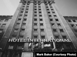 Prague's Hotel International, a perfectly preserved example of 1950s' Socialist-Realist architecture. The hotel was a 'gift' from Stalin, and the Czechs showed their gratitude by building it on the far outskirts of the city.