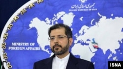 د ایران د بهرنیو چارو وزارت ویاند سعید خطیب‌ زاده. انځور له ارشيفه