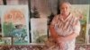 Elene Chantladze sits in her home in Tskaltubo in western Georgia. 