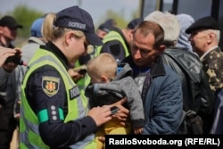 Евакуйовані мешканці окупованих Бердянська, Орехово, Енергодару, Василівки. Запоріжжя, 2 травня 2022 року
