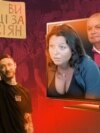 Коллаж: протесты в Украине и российская пропагада