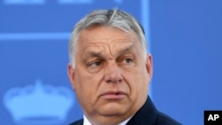 Прем'єр-міністр Угорщини Віктор Орбан прибуває на саміт глав держав НАТО в Мадриді, 30 червня 2022 року