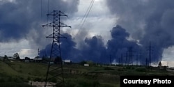 Дим над військовим летивищем у Іркутській області