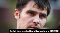 Украинский активист Александр Костенко после освобождения из российской колонии, архивное фото 2018 года