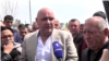 Armenia -- Sedrak Arustamian speaks to workers of a cement plant in Ararat, April 15, 2019.
