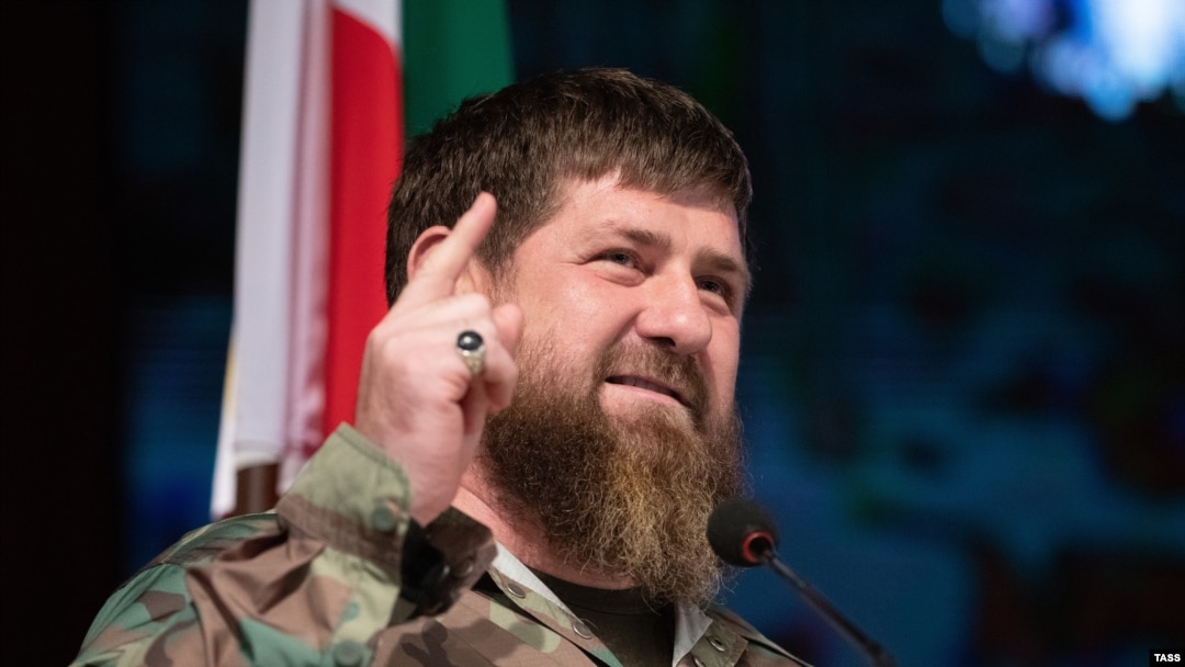 Lider Čečenije Ramzan Kadirov na dodjeli odlikovanja vojnicima ruske Nacionalne garde uključenim u rat u Ukrajini, Grozni, 20. jun 2022.