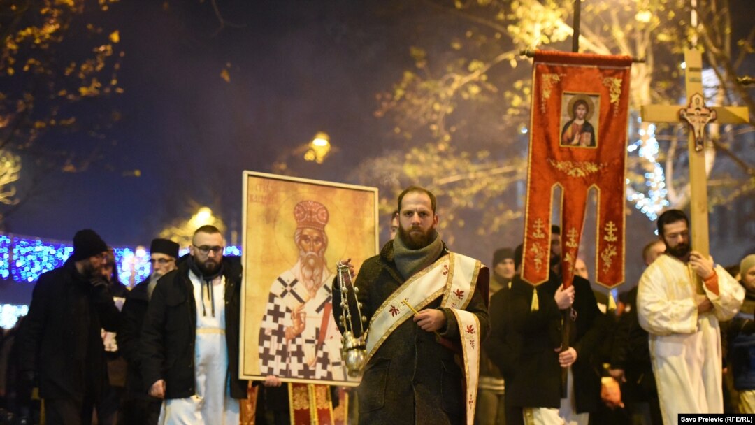 Protestne litije SPC u Podgorici 9. januara (ilustracija)
