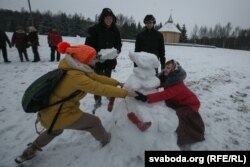 Зімовыя забавы ў музэі архітэктуры і побыту, ілюстрацыйнае фота
