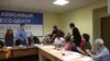 Eggs Thrown At Russian Rights Activists