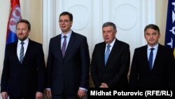 Aleksandar Vučić i članovi Predsjedništva BiH, 13. maj