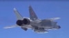 Російський літак МіГ-31К, споряджений аеробалістичною ракетою «Кинджал», фото ілюстративне