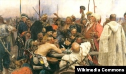 Працюючи над варіантами полотна «Запорожці пишуть листа турецькому султану» (1880–1891), Ілля Рєпін (Ріпин) вдячно користувався колекцією козацької амуніції та побутових речей не тільки свого приятеля Дмитра Яворницького, а й Василя Тарновського-молодшого в Качанівці. Тут він знайшов і яскравий портретний типаж: стриманого козака у високій шапці праворуч від писаря було змальовано з самого Тарновського. А з кучера Тарновських змальовано реготуна козака Голоту, який за спиною в писаря показує рукою в той бік, де мала бути Османська імперія