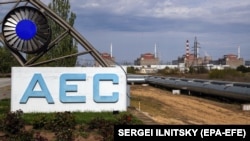 Запорізька атомна електростанція (ЗАЕС) біля Енергодару Запорізької області, 1 травня 2022 року. Росія окупувала цю територію на початку березня 2022 року