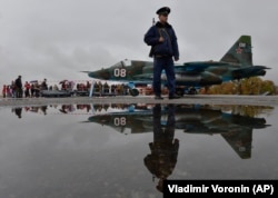 Кыргызстандын Кант шаарындагы Орусиянын авиабазасы.