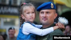 Учасник Машу захисників України. Київ, 24 серпня 2019 року