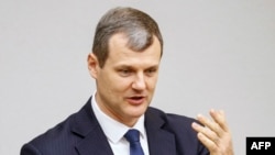 Прем’єр-міністр Литви Гінтаутас Палуцкас у сеймі в грудні 2024 року