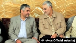 Mohammad Ali Jafari (left) and Qasem Soleimani (file photo)
