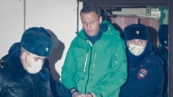 Detained Navalny Slams 'Lawlessness,' Calls For Protests