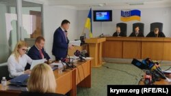 Допит кримчанки Оксани Медієвої в Оболонському суді Києва, 21 березня 2018 року