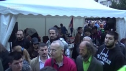 Serbian Antigovernment Protesters Set Up 'Free Zone'