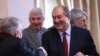 Кандидат в президенты от правящей Республиканской партии Армении Армен Саргсян на встрече с учеными, Ереван, 30 января 2018 г.