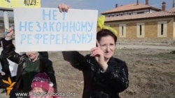 У Криму люди вийшли проти «референдуму»