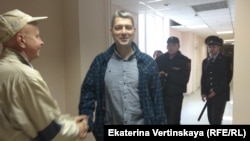 Беспалов во время судебного разбирательства в Иркутске, где он руководил штабом лидера оппозиции Алексея Навального